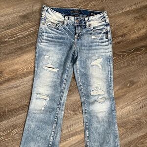 Suki slim boot silver jeans